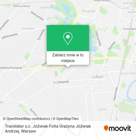 Mapa Translator s.c. Jóźwiak Folta Grażyna Jóźwiak Andrzej