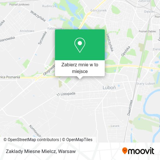 Mapa Zaklady Miesne Mielcz