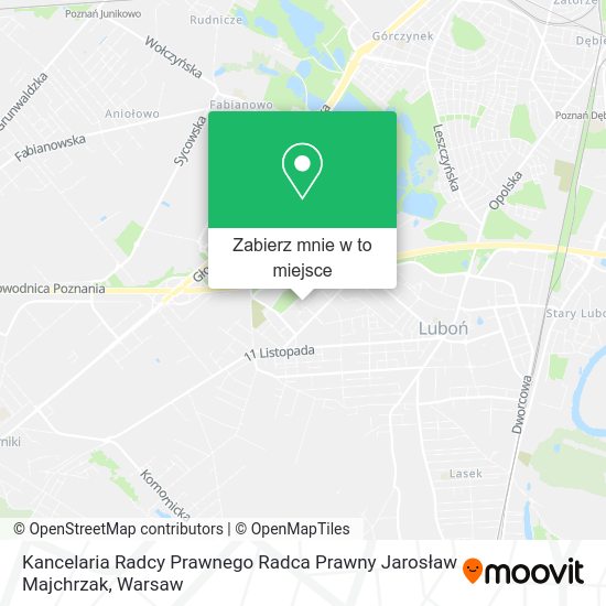 Mapa Kancelaria Radcy Prawnego Radca Prawny Jarosław Majchrzak