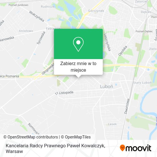 Mapa Kancelaria Radcy Prawnego Paweł Kowalczyk