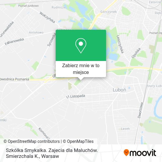 Mapa Szkólka Smykalka. Zajecia dla Maluchów. Smierzchala K.