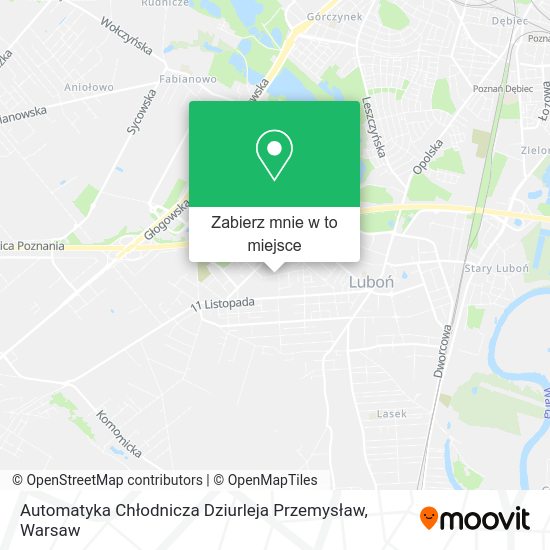 Mapa Automatyka Chłodnicza Dziurleja Przemysław