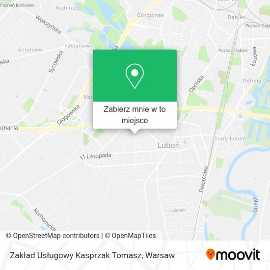 Mapa Zakład Usługowy Kasprzak Tomasz