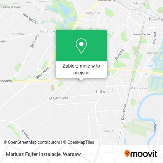 Mapa Mariusz Fajfer Instalacje