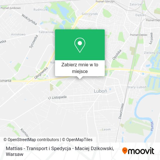 Mapa Mattias - Transport i Spedycja - Maciej Dzikowski