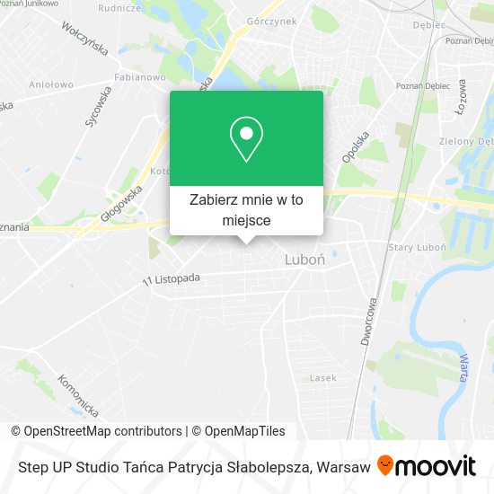 Mapa Step UP Studio Tańca Patrycja Słabolepsza