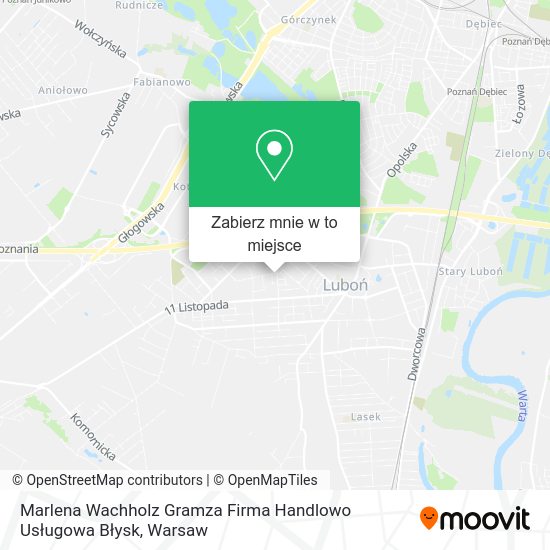 Mapa Marlena Wachholz Gramza Firma Handlowo Usługowa Błysk