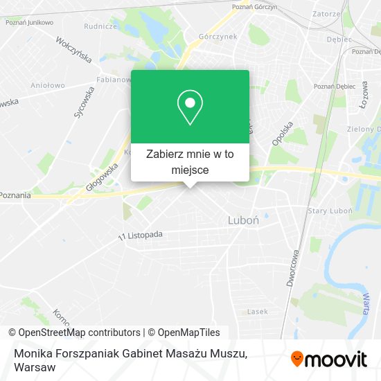 Mapa Monika Forszpaniak Gabinet Masażu Muszu