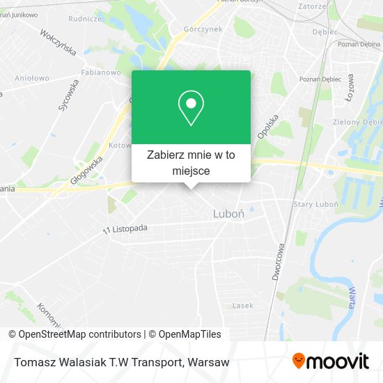 Mapa Tomasz Walasiak T.W Transport