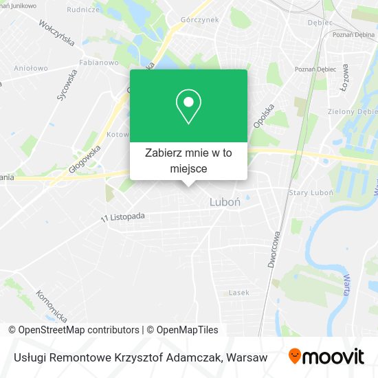 Mapa Usługi Remontowe Krzysztof Adamczak