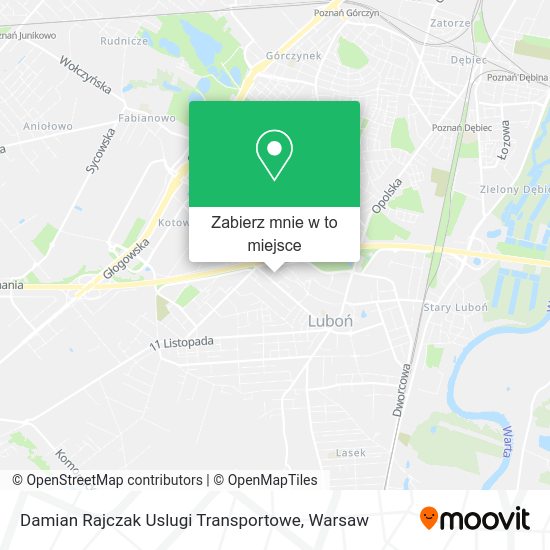 Mapa Damian Rajczak Uslugi Transportowe