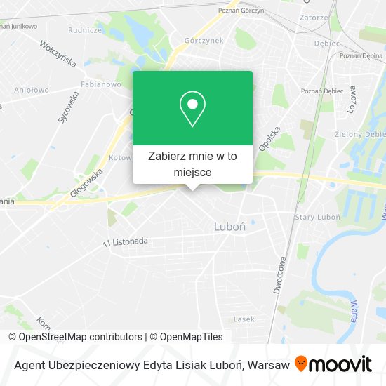 Mapa Agent Ubezpieczeniowy Edyta Lisiak Luboń