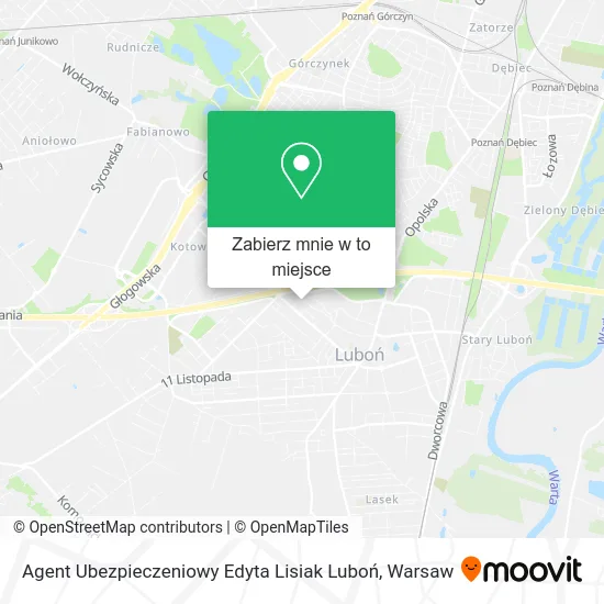 Mapa Agent Ubezpieczeniowy Edyta Lisiak Luboń