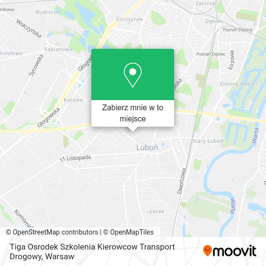 Mapa Tiga Osrodek Szkolenia Kierowcow Transport Drogowy