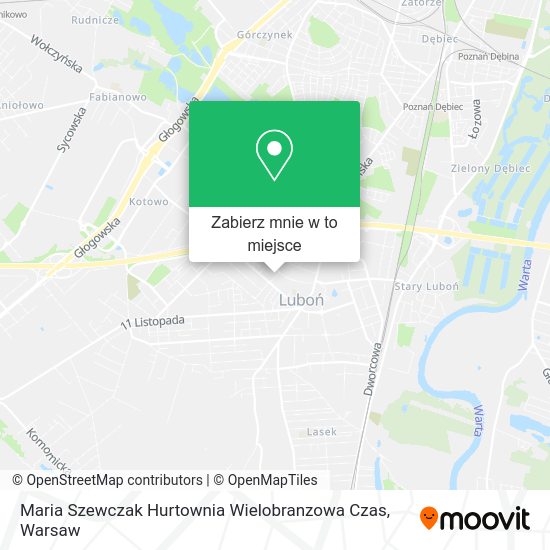 Mapa Maria Szewczak Hurtownia Wielobranzowa Czas