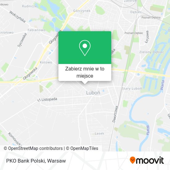 Mapa PKO Bank Polski