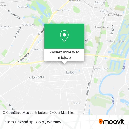 Mapa Marp Poznań sp. z o.o.