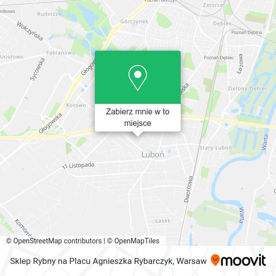 Mapa Sklep Rybny na Placu Agnieszka Rybarczyk