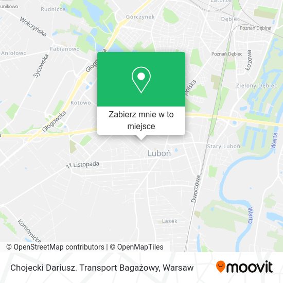 Mapa Chojecki Dariusz. Transport Bagażowy