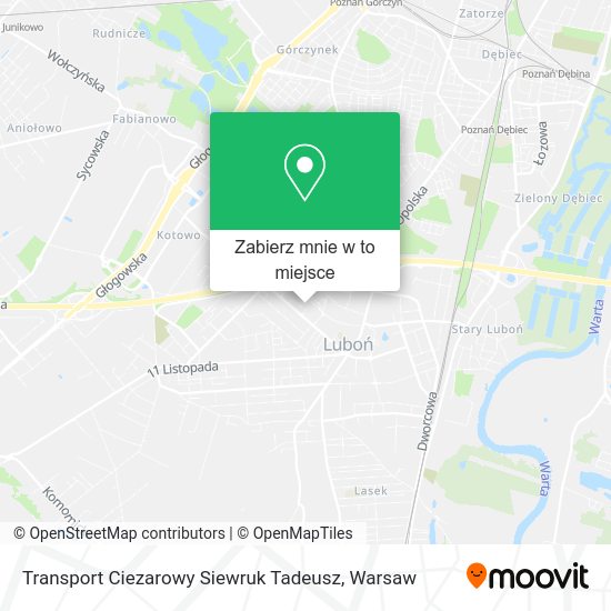 Mapa Transport Ciezarowy Siewruk Tadeusz