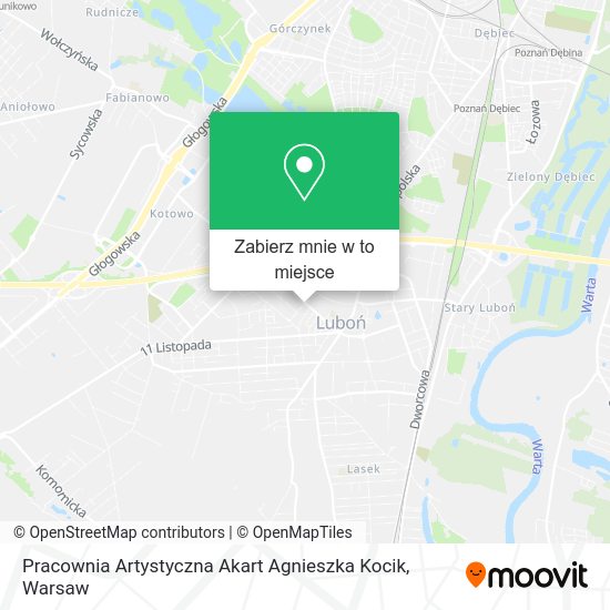 Mapa Pracownia Artystyczna Akart Agnieszka Kocik