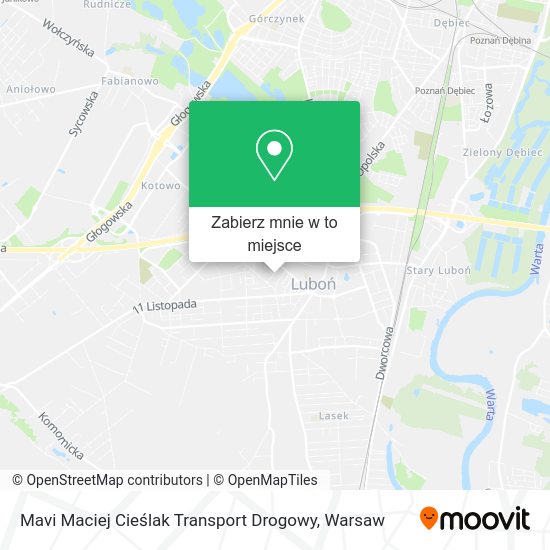 Mapa Mavi Maciej Cieślak Transport Drogowy