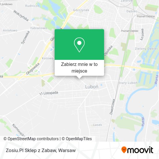 Mapa Zosiu.Pl Sklep z Zabaw