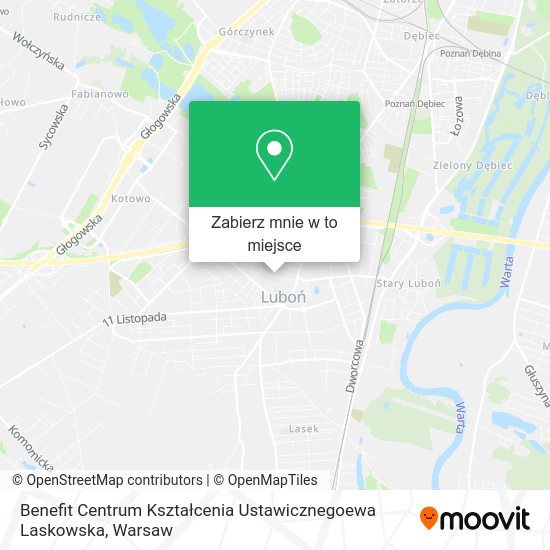 Mapa Benefit Centrum Kształcenia Ustawicznegoewa Laskowska