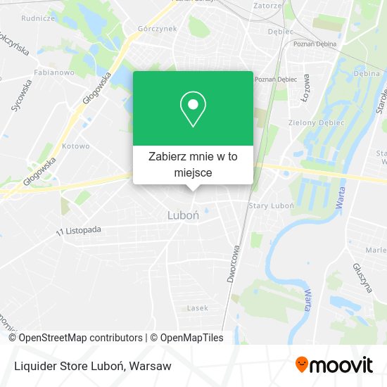 Mapa Liquider Store Luboń