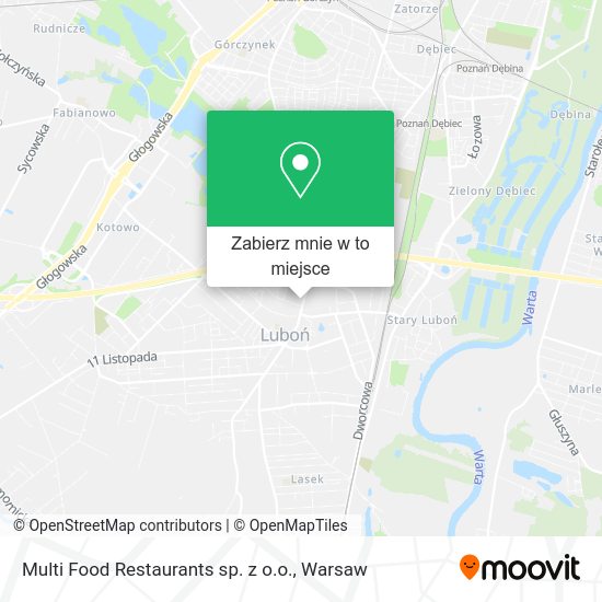 Mapa Multi Food Restaurants sp. z o.o.