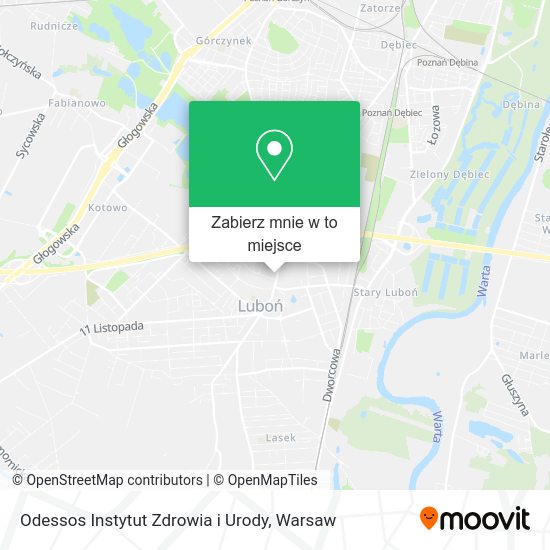 Mapa Odessos Instytut Zdrowia i Urody