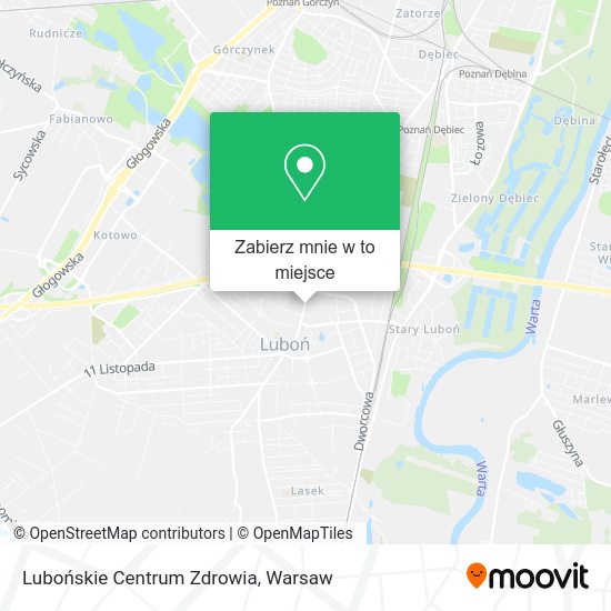 Mapa Lubońskie Centrum Zdrowia