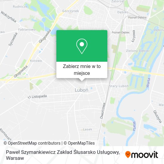 Mapa Paweł Szymankiewicz Zakład Ślusarsko Usługowy