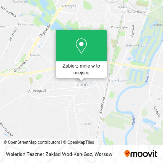 Mapa Walerian Teszner Zakład Wod-Kan-Gaz