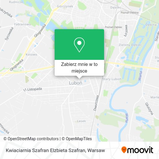 Mapa Kwiaciarnia Szafran Elzbieta Szafran