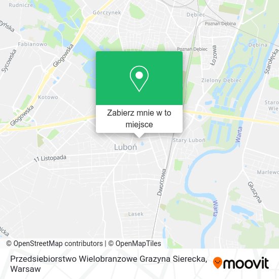 Mapa Przedsiebiorstwo Wielobranzowe Grazyna Sierecka