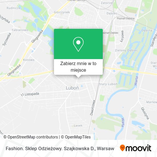 Mapa Fashion. Sklep Odzieżowy. Szajkowska D.