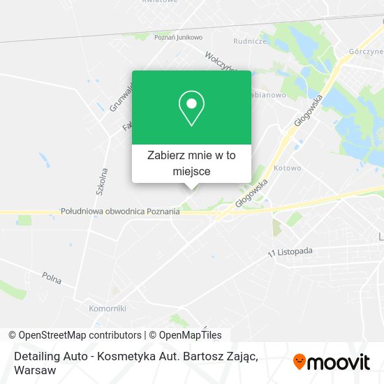 Mapa Detailing Auto - Kosmetyka Aut. Bartosz Zając