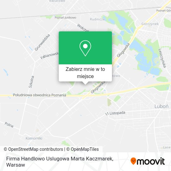 Mapa Firma Handlowo Uslugowa Marta Kaczmarek