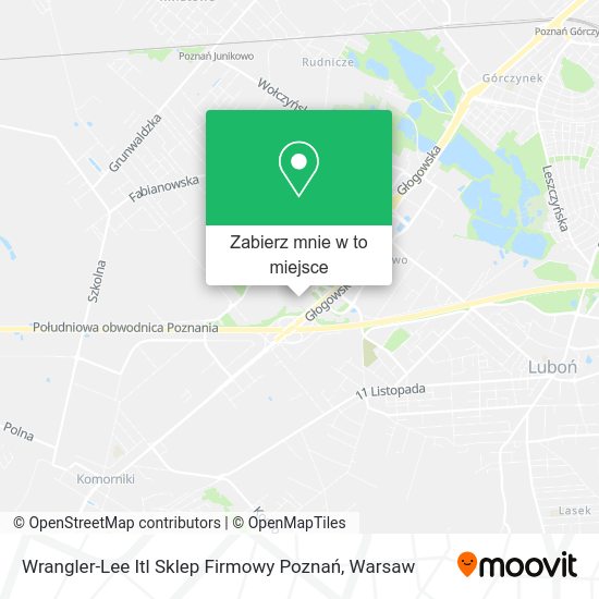 Mapa Wrangler-Lee Itl Sklep Firmowy Poznań