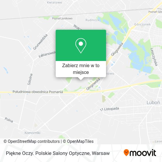 Mapa Piękne Oczy. Polskie Salony Optyczne