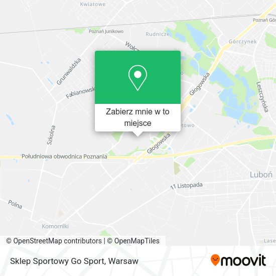 Mapa Sklep Sportowy Go Sport