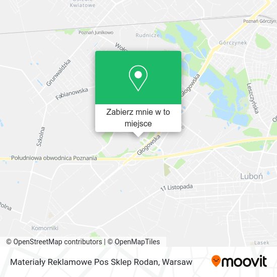 Mapa Materiały Reklamowe Pos Sklep Rodan