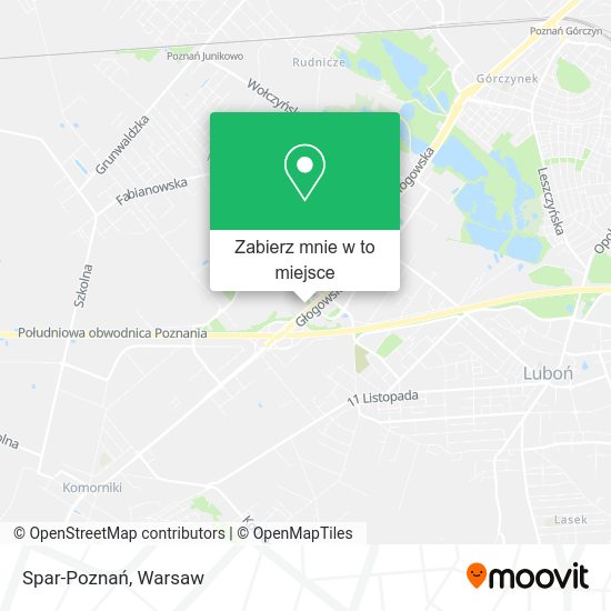 Mapa Spar-Poznań