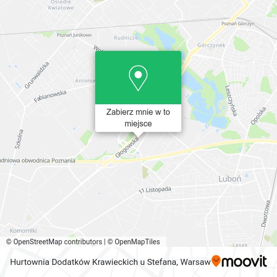 Mapa Hurtownia Dodatków Krawieckich u Stefana