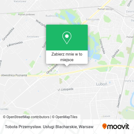 Mapa Toboła Przemysław. Usługi Blacharskie