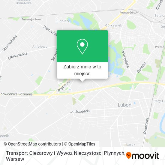 Mapa Transport Ciezarowy i Wywoz Nieczystosci Plynnych