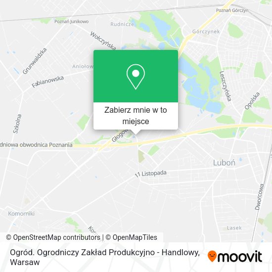 Mapa Ogród. Ogrodniczy Zakład Produkcyjno - Handlowy