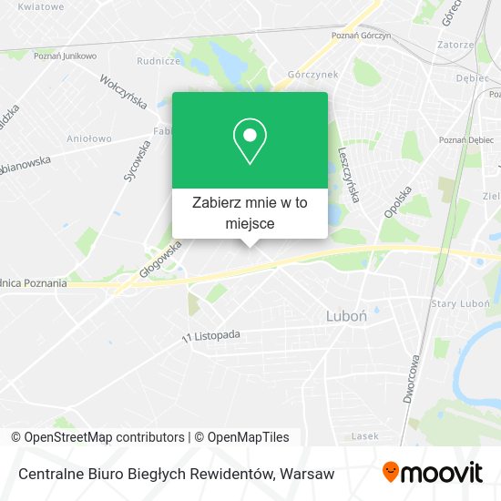 Mapa Centralne Biuro Biegłych Rewidentów