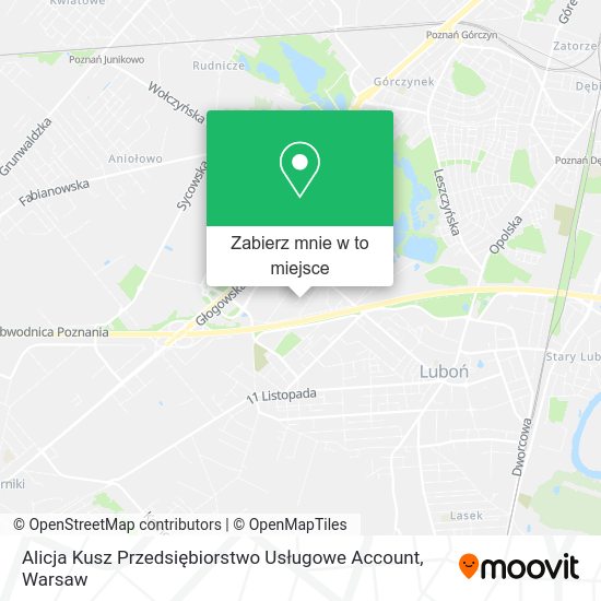 Mapa Alicja Kusz Przedsiębiorstwo Usługowe Account